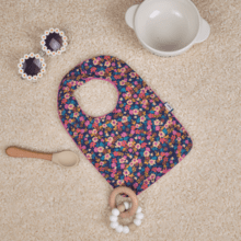 Bib - Baby size hippie fleurie