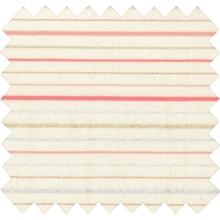 Cotton fabric silver pink striped