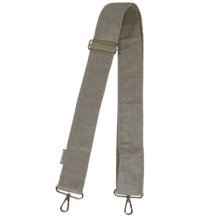 Wide shoulder strap golden linen