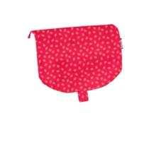 Flap of small shoulder bag feuillage or rose