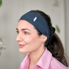 Jersey Twisted Headband navy blue