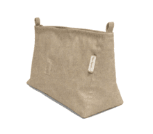 Base of shoulder bag golden linen