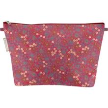 Cosmetic bag with flap badiane framboise