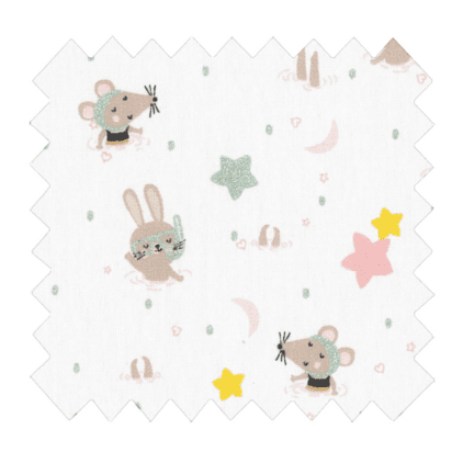 Cotton fabric souris rêveuses ex935