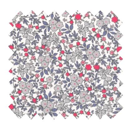 Cotton fabric serenade rouge gris