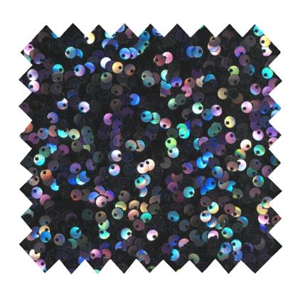 Purple black sequin fabric